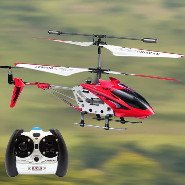 Crimson Unbreakable Mini RC Helicopter with Gyro