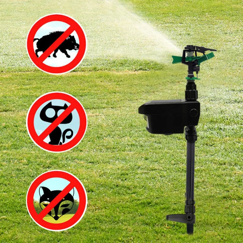 Automatic Motion-Activated Animal Repellent Garden Sprinkler - Animal Sensor Outdoor Lawn Yard Water Sprinkler