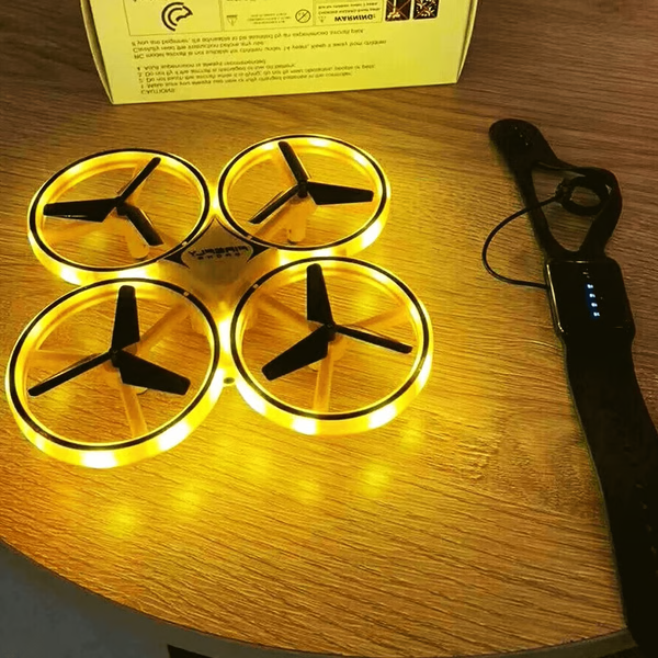 Hand Controlled Drone with LED Lights & Gesture Control