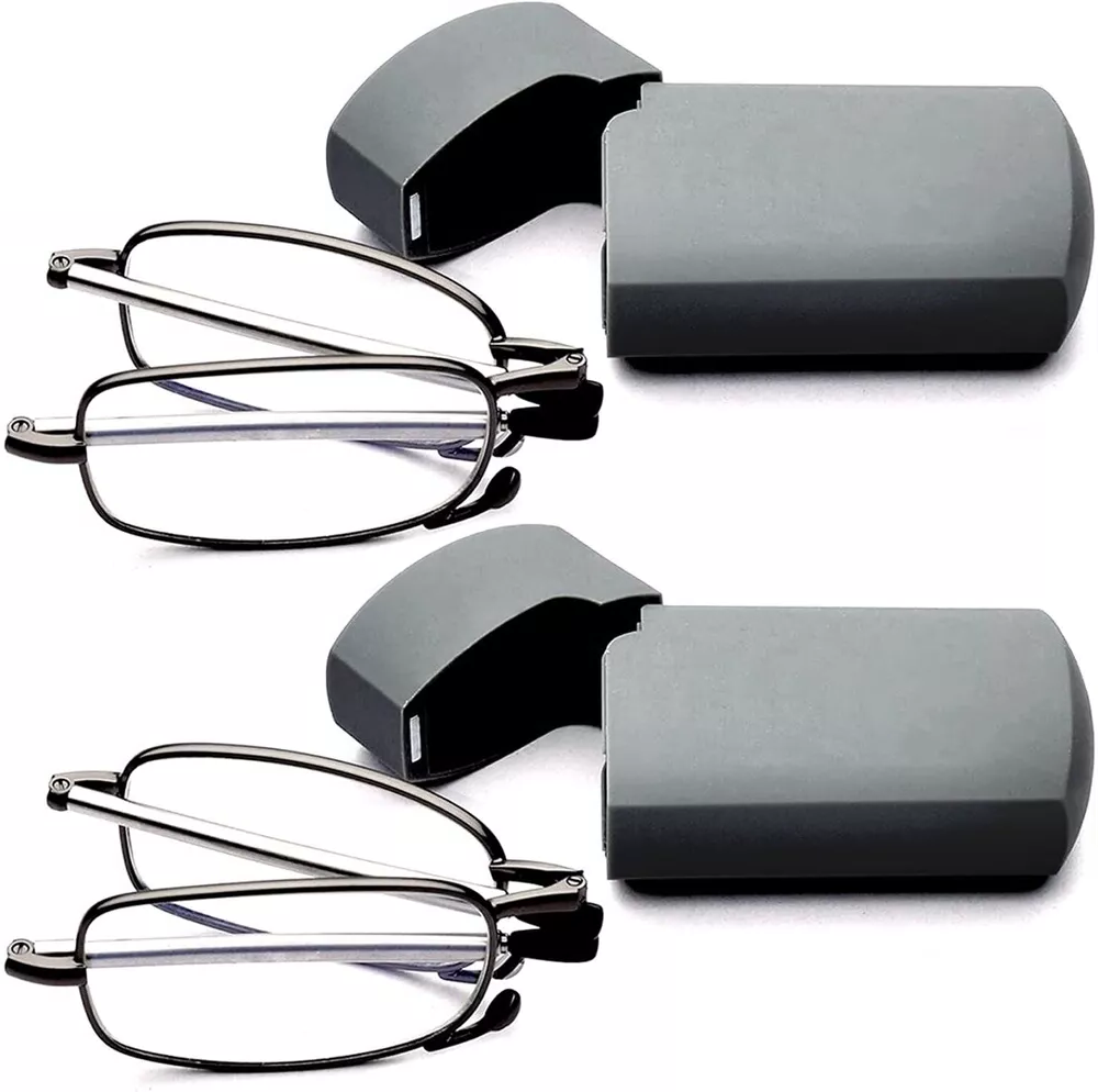 Folding Reading Glasses - Portable With Case