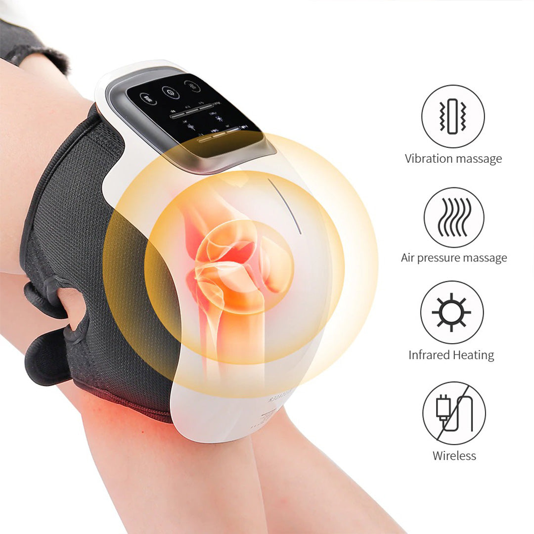 Knee Massager with Heat Therapy | Pain Relief & Joint Recovery - Portable Heated Knee Massage for Comfort & Mobility