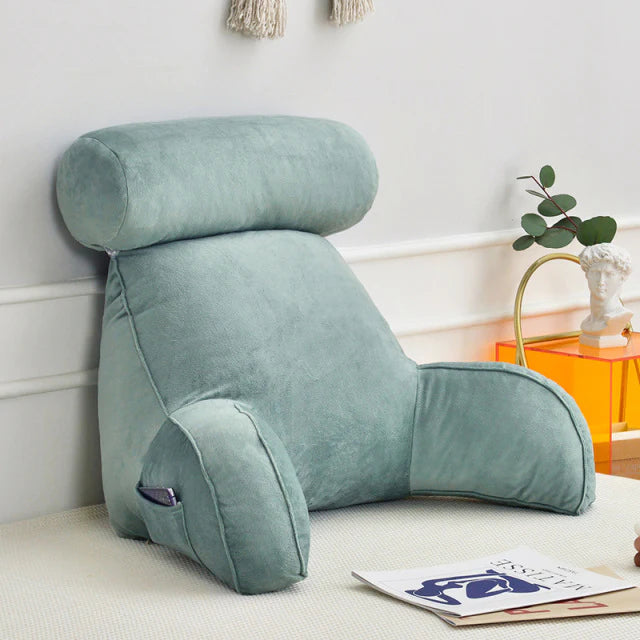Reading Bed Pillow with Arms