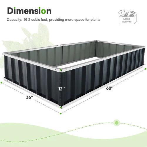 Outdoor Flower Vegetable Raised Garden Bed