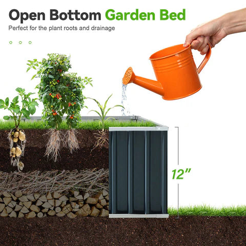 Outdoor Flower Vegetable Raised Garden Bed