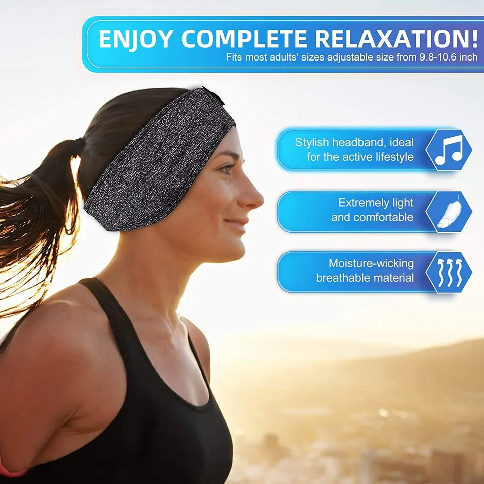 2-in-1 Wireless Sleeping Headphones, Sports Headband, for Sleeping, Workout, Jogging, Insomnia