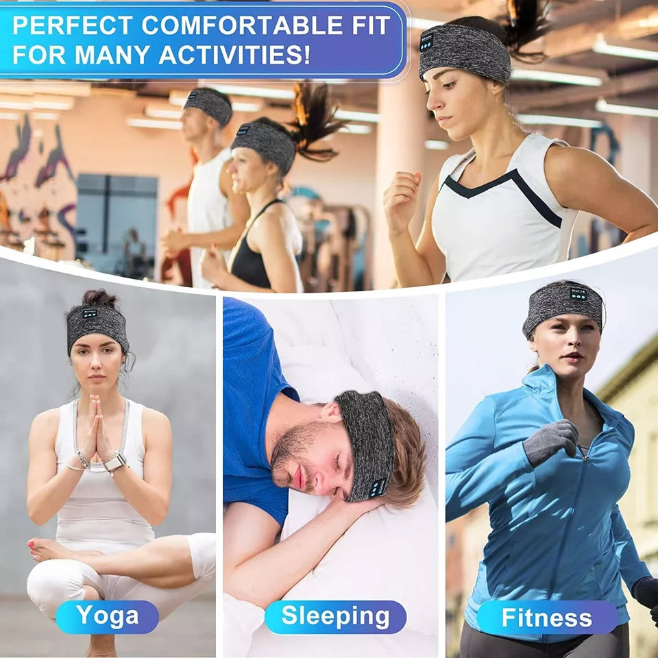 2-in-1 Wireless Sleeping Headphones, Sports Headband, for Sleeping, Workout, Jogging, Insomnia