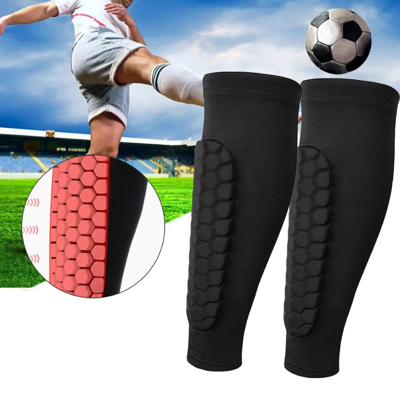 1 Pair Honeycomb Soccer Shin Guards