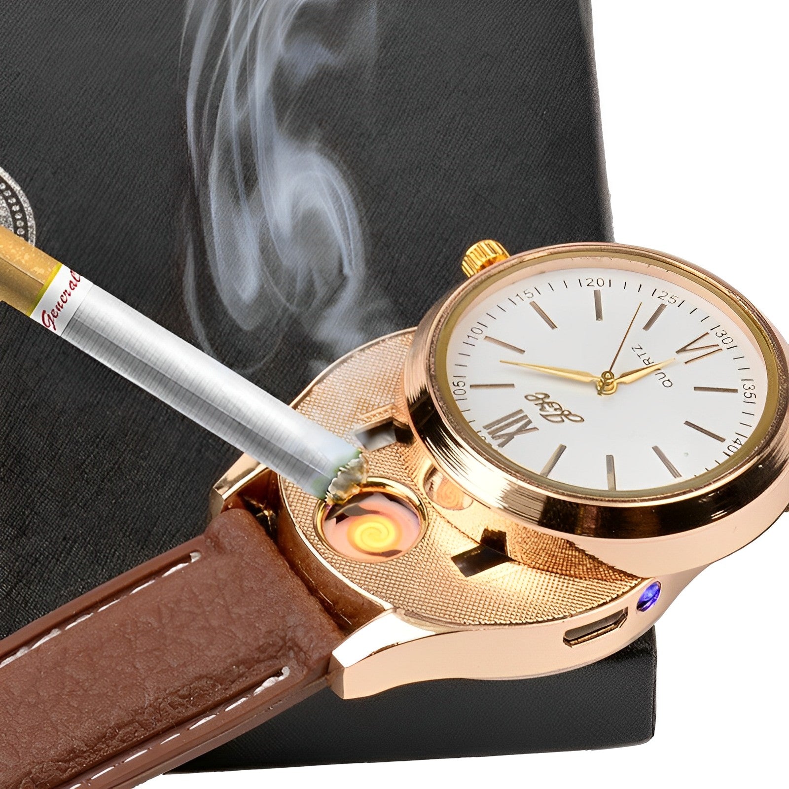 USB Rechargeable Cigarette Lighter Watch