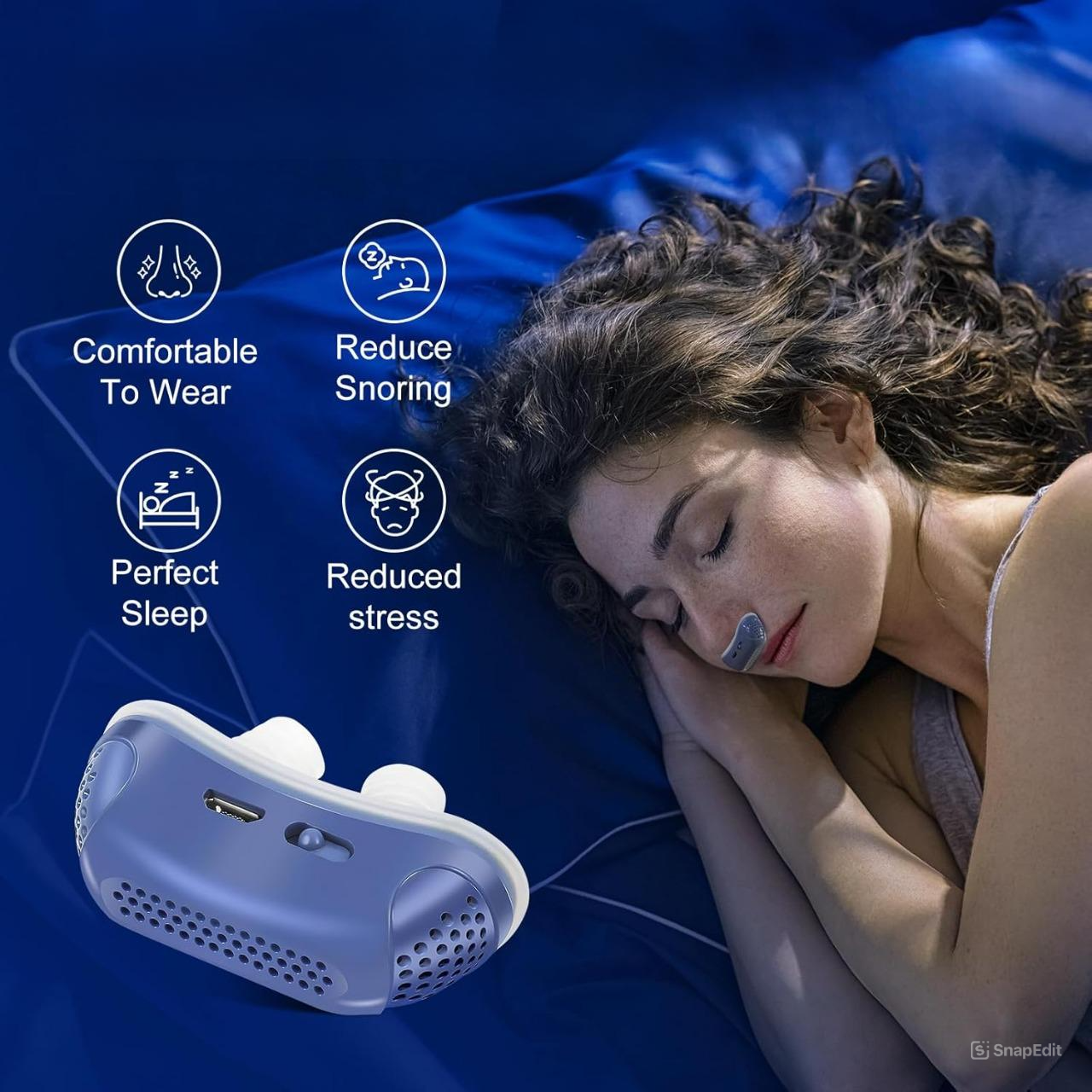 Micro CPAP Sleep Apnea Machine For Travel & Anti Snoring - CPAP Alternative