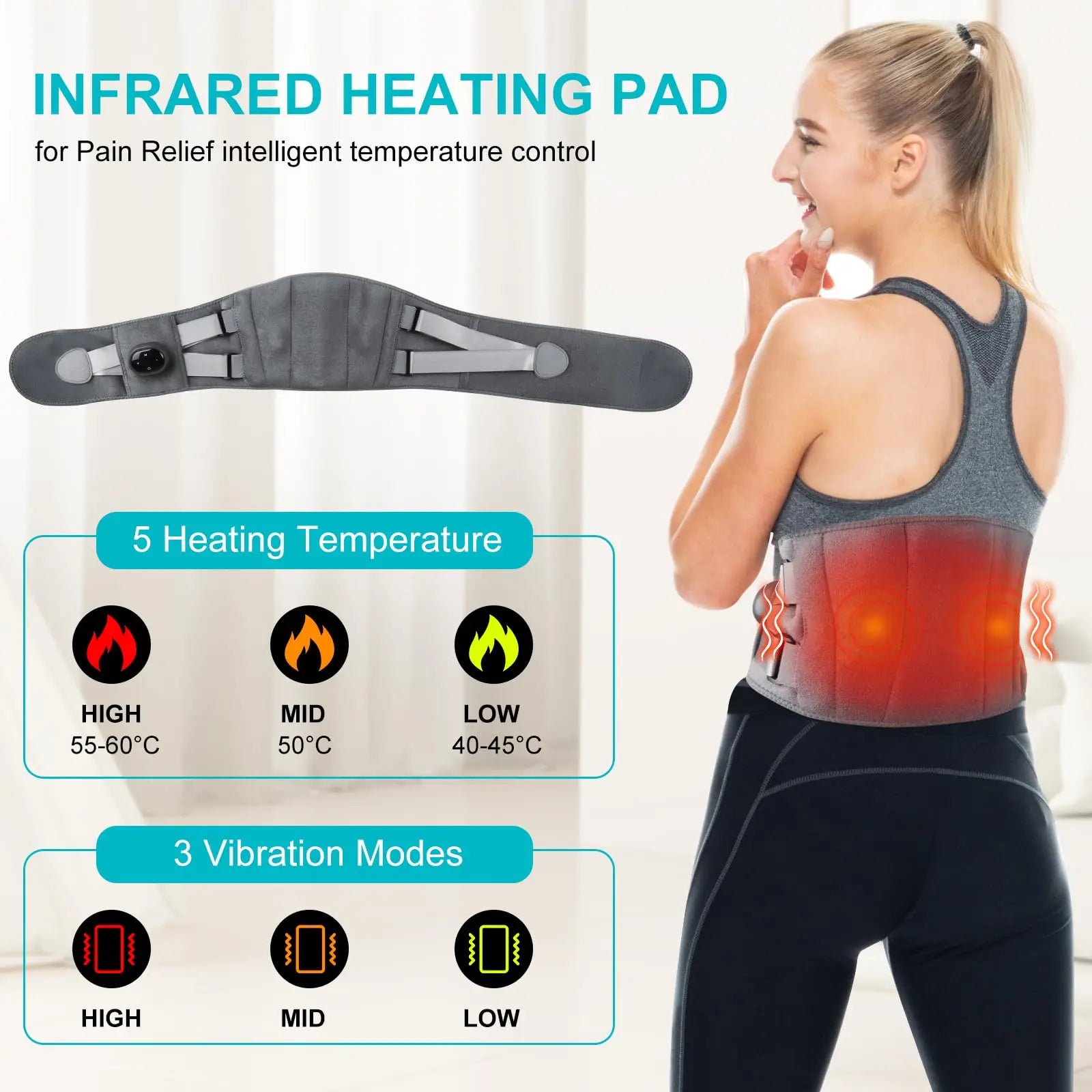 Heating Pad And Lower Back Massager