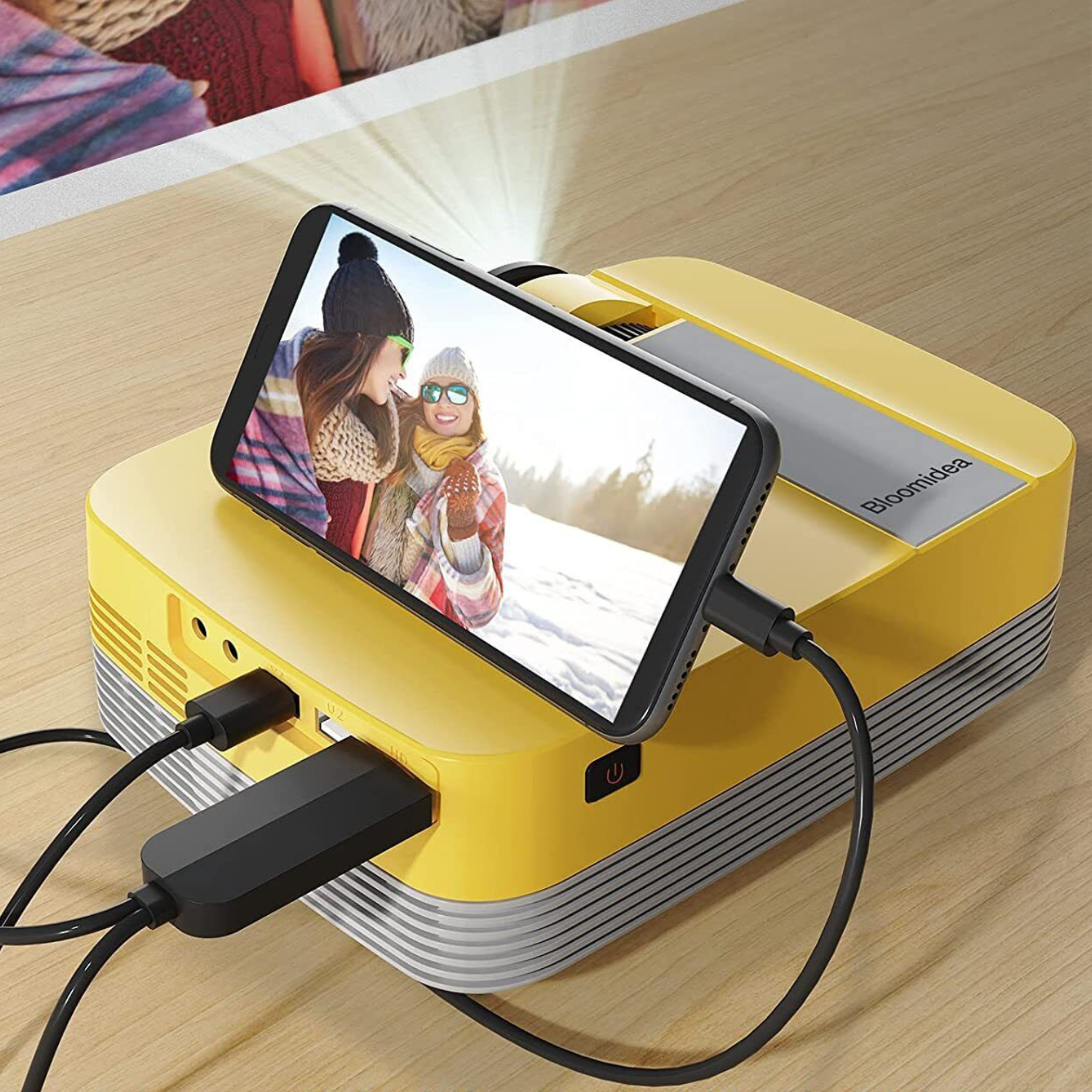 Portable HD Mini Smart USB Multi Device Mobile Laptop Projector