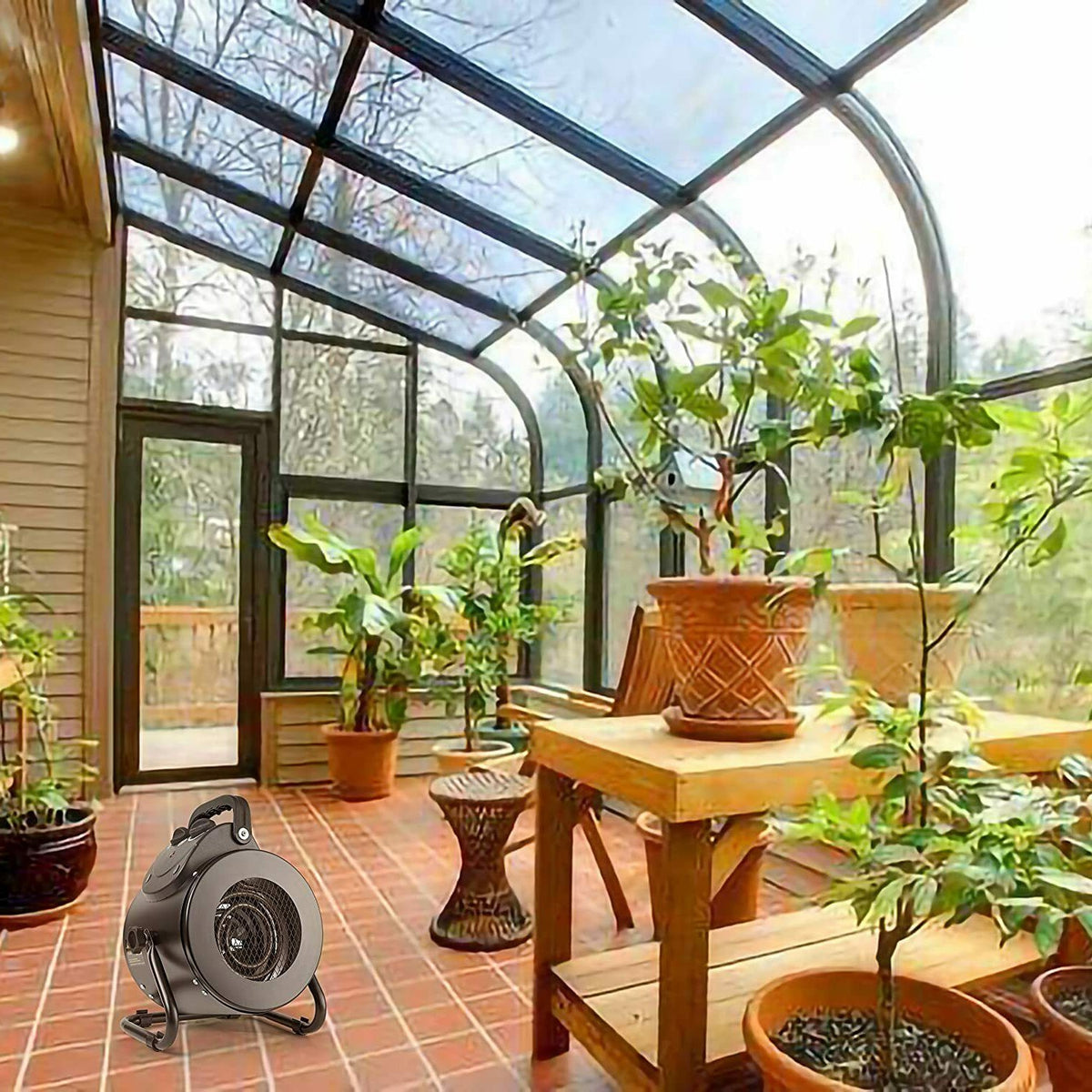 Electric Heater Fan for Greenhouse Grow Tent Workplace Fast Heating IP