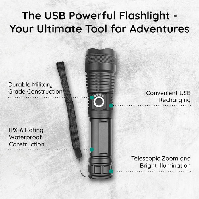 USB Powerful Flashlight Torch