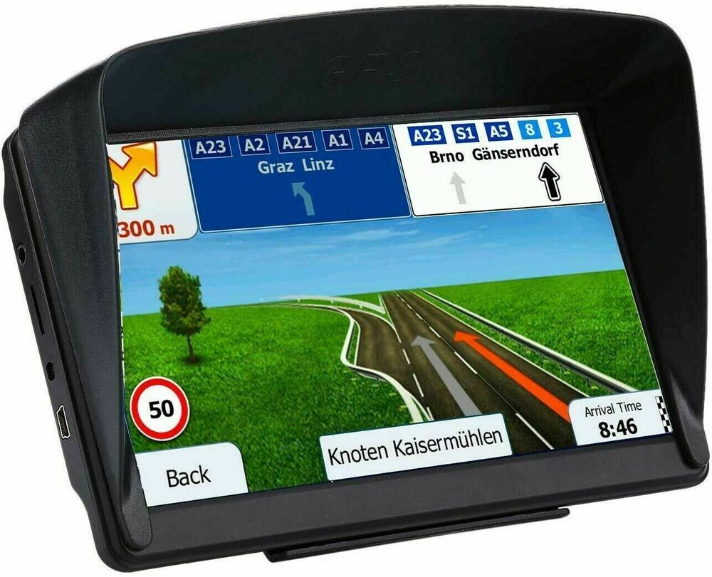 7 Inch Car & Truck GPS Navigation System 256MB+8GB Navigator